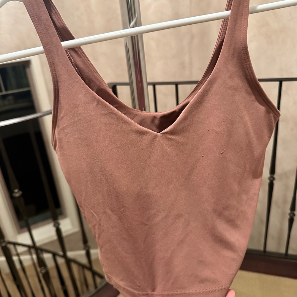 LULULEMON Align tank blush pink/ nude color size 4